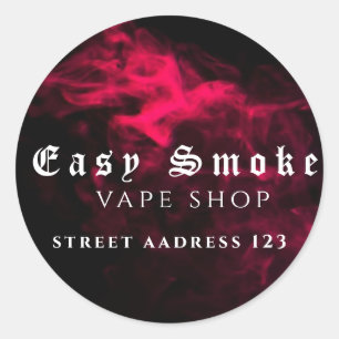 Corolful Smoke Vape Shop Classic Round Sticker