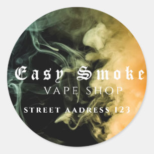 Corolful Smoke Vape Shop Classic Round Sticker