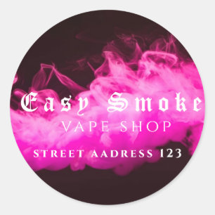 Corolful Smoke Vape Shop Classic Round Sticker
