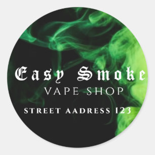 Corolful Smoke Vape Shop Classic Round Sticker