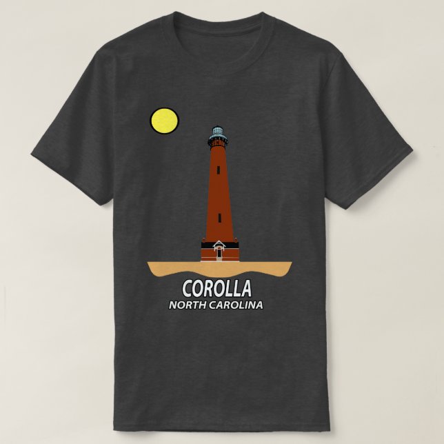 Corolla North olina Currituck Beach Lighthouse T-Shirt (Design Front)