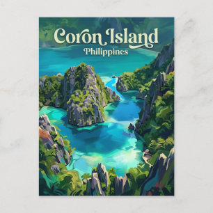 Coron Island Philippines Postcard