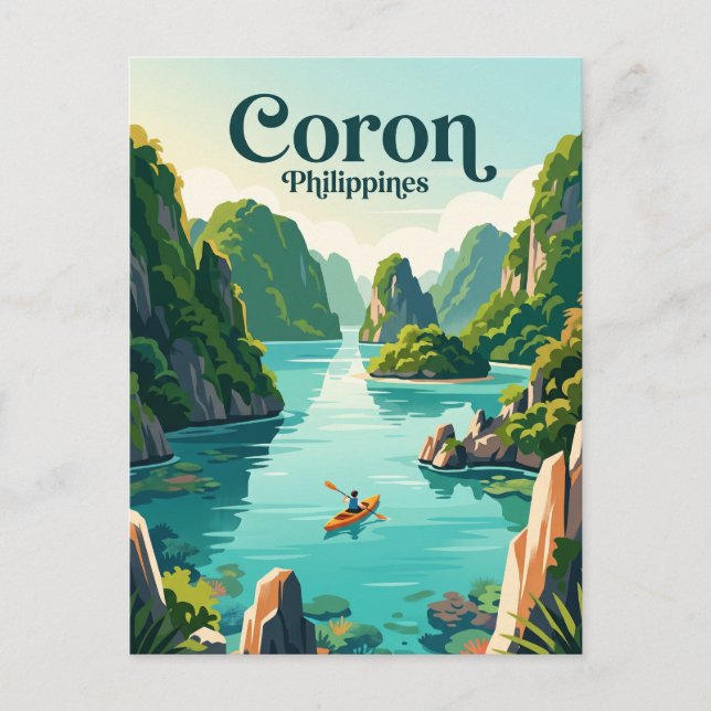 Coron, Palawan Philippines Postcard (Front)