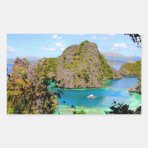 Coron Travel Rectangular Sticker