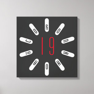 CORONA 19 HOAX T-Shirt Logo on Canvas Print