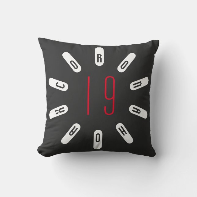 CORONA 19 HOAX Throw Pillow (Front)