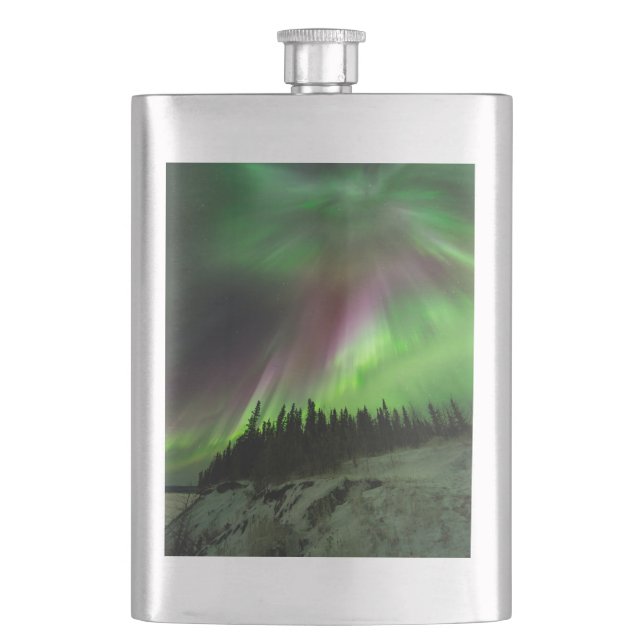 Corona Aurora Hip Flask (Front)