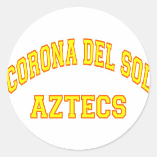 Corona del Sol Aztecs Classic Round Sticker