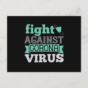 Corona - Fight Against Corona Virus Postcard