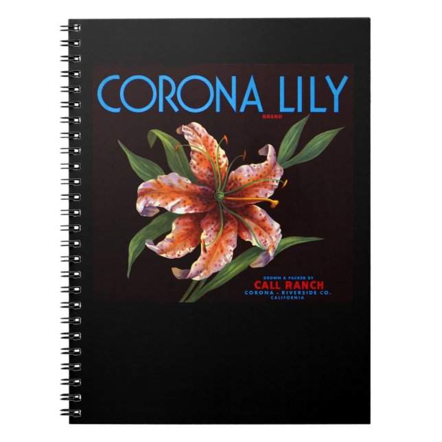 Corona Lily Notebook (Front)