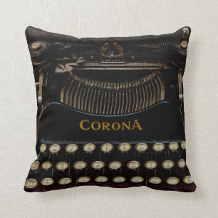 Corona No. 3 Typewriter Pillow 16" x 16"