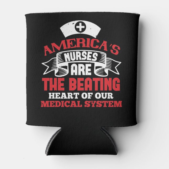 Corona Nurses - America's Nurses Can Cooler (Front)