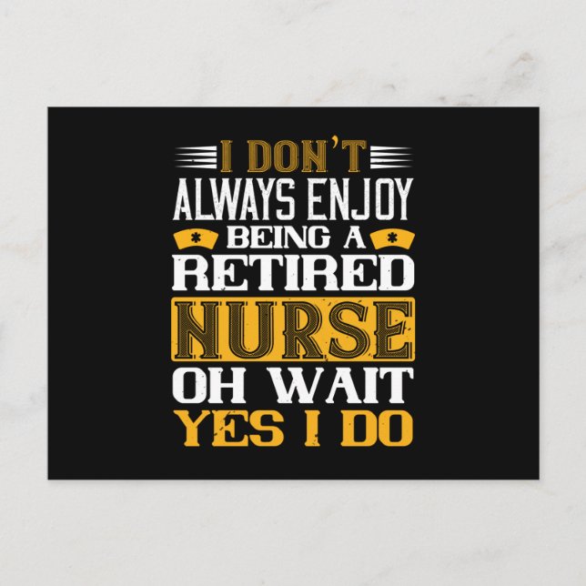 Corona Nurses - Being A Retired Nurse Postcard (Front)