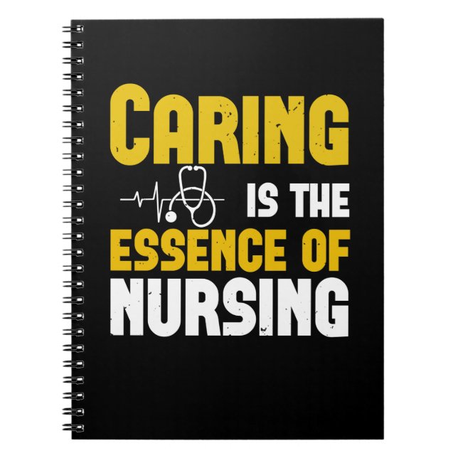 Corona Nurses - Caring Is The Essence Notebook (Front)