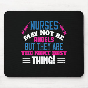 Corona Nurses - Nurses May Not Be Angels Mouse Mat