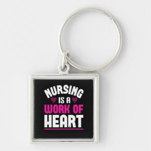 Corona Nurses Nursing Is A Work Of Heart Key Ring