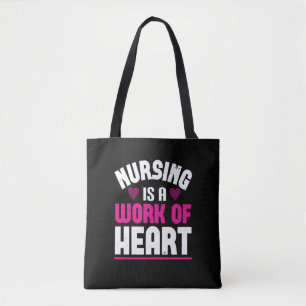 Corona Nurses Nursing Is A Work Of Heart Tote Bag