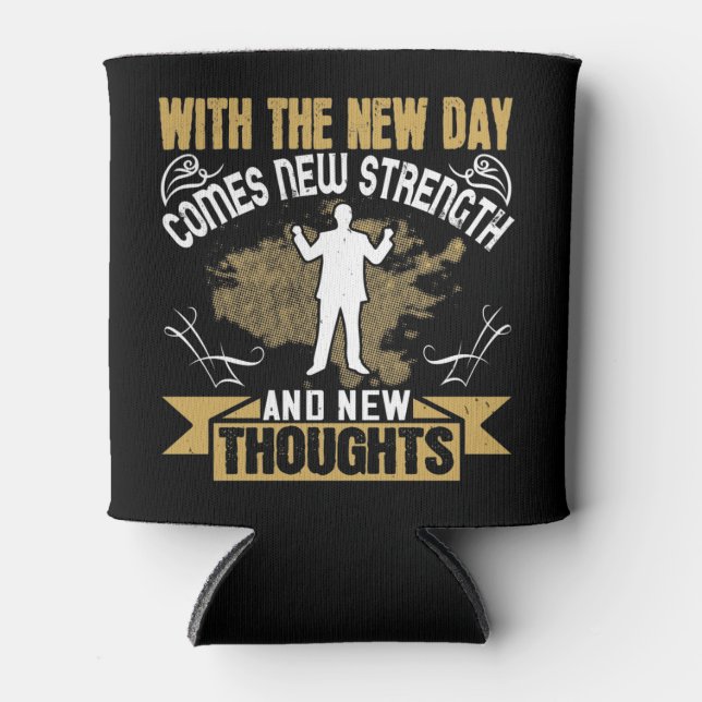 Corona Quarantine Home Office Slogan Can Cooler (Front)