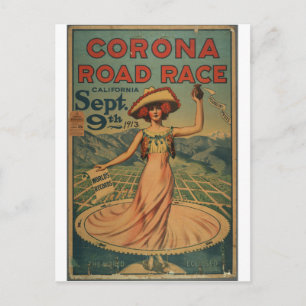 Corona Road Race - 1913 Postcard