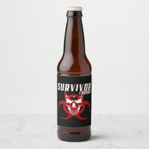 Corona Survivor Beer Bottle Label