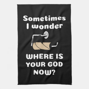 Corona Toilet Paper - Where Is Your God Tea Towel