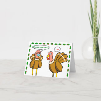 Corona Turkey Folded Holiday Card