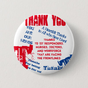 CORONA VIRUS 6 CM ROUND BADGE