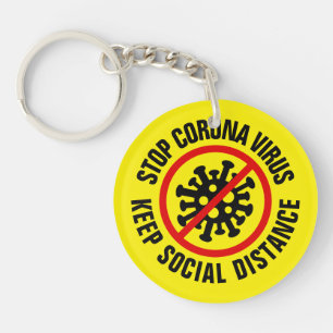 Corona Virus Covid 19 Key Ring