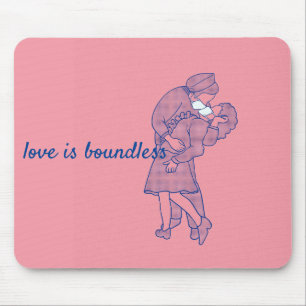 Corona Virus - love is boundless Mouse Mat