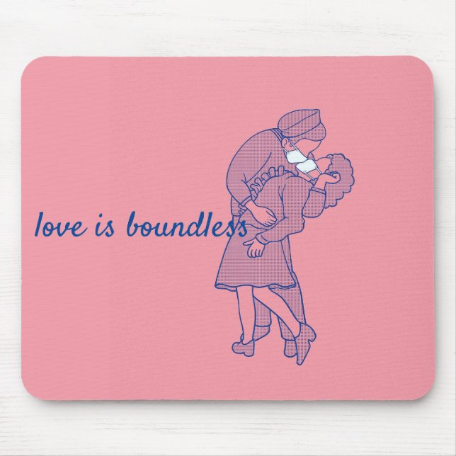 Corona Virus - love is boundless Mouse Mat (Front)