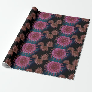 Corona Virus Microbiology Wrapping Paper