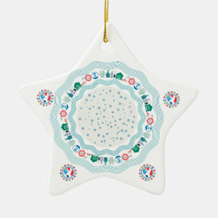 Corona Virus Pandemic World Ceramic Tree Decoration