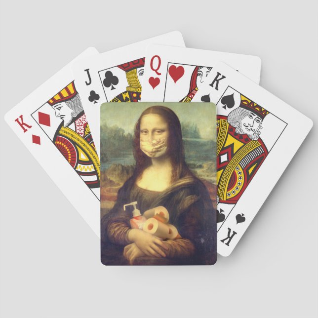 Corona Virus Portrait Playing Cards (Back)