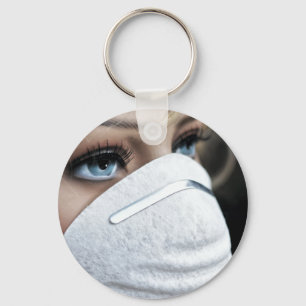 Corona Virus Protective Mask Key Ring