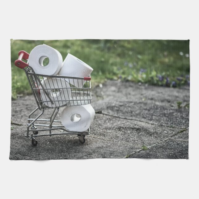 Corona Virus Protective Mask Tea Towel (Horizontal)