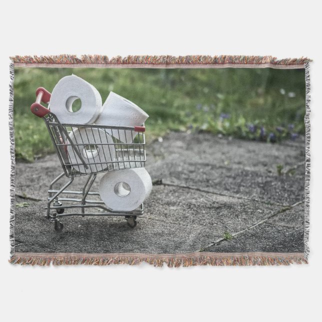 Corona Virus Protective Mask Throw Blanket (Front)