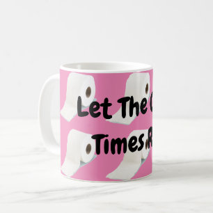 Corona Virus Toilet Roll Pink Coffee Mug