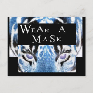 CORONA VIRUS WEAR A MASK POSTCARD