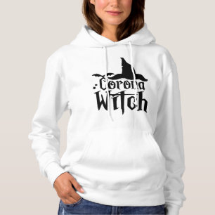Corona Witch Halloween , Funny Halloween , Hoodie