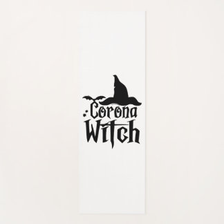 Corona Witch Halloween , Funny Halloween , Yoga Mat