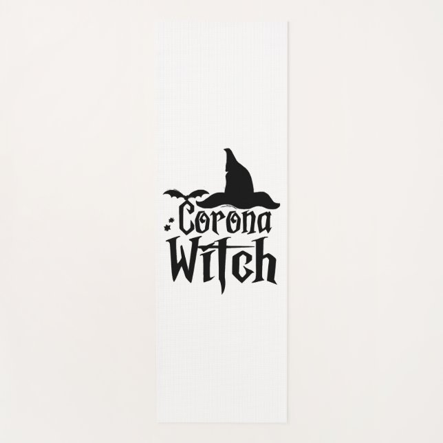 Corona Witch Halloween , Funny Halloween , Yoga Mat (Front)