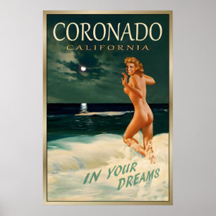CORONADO BEACH California Original Marilyn Monroe Poster