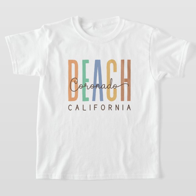 Coronado Beach California (Sands) T-Shirt (Laydown)