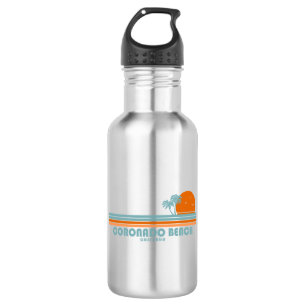 Coronado Beach California Sun Palm Trees 532 Ml Water Bottle
