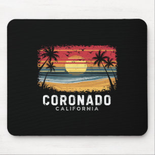 Coronado Beach California Surfboard Beach  Mouse Mat