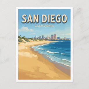 Coronado Beach San Diego California Postcard