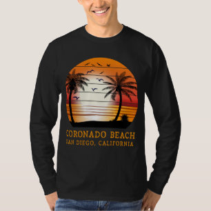 Coronado Beach San Diego California Vintage Sunset T-Shirt