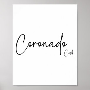 Coronado California Ca Retro Poster