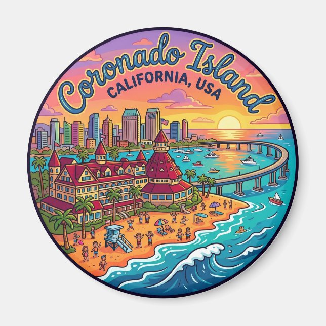 Coronado Island USA Magnet (Front)