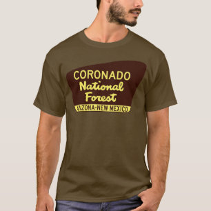 Coronado National Forest Arizona New Mexico Sign T-Shirt